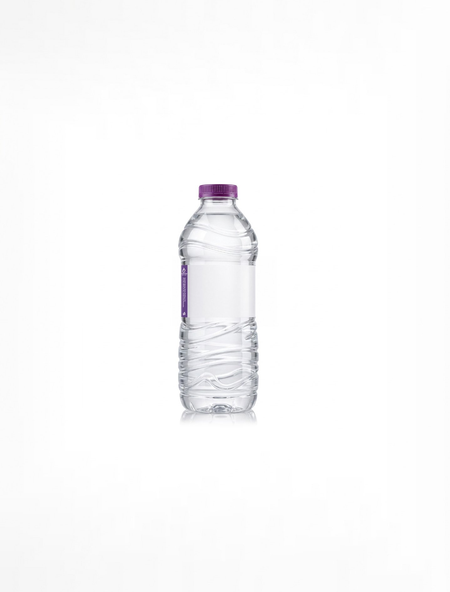 Blank water bottle mock-up